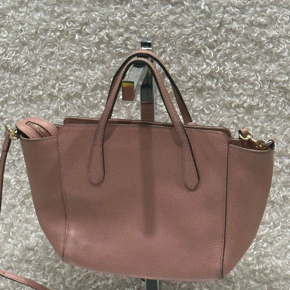 Gucci Pink Leather Swing Leather Tote Bag - Picture 8 of 16
